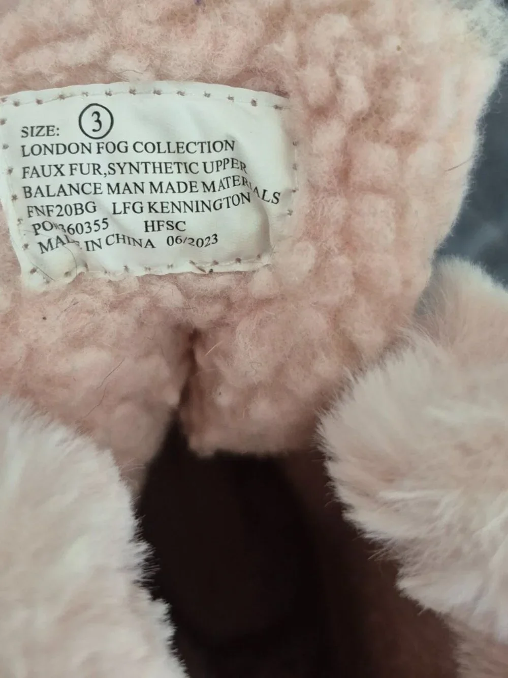 London Fog Girls Winter Boots – Pink/Gray – Size 3